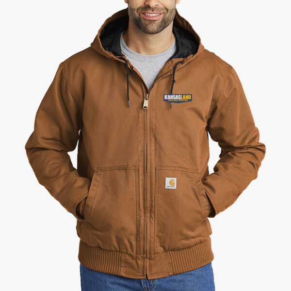 Carhartt Washed Duck Active Jacket w/Embroidered Logo Thumbnail