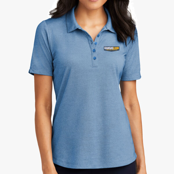 Ladies' Pique Blend Polo w/Embroidered Logo Thumbnail
